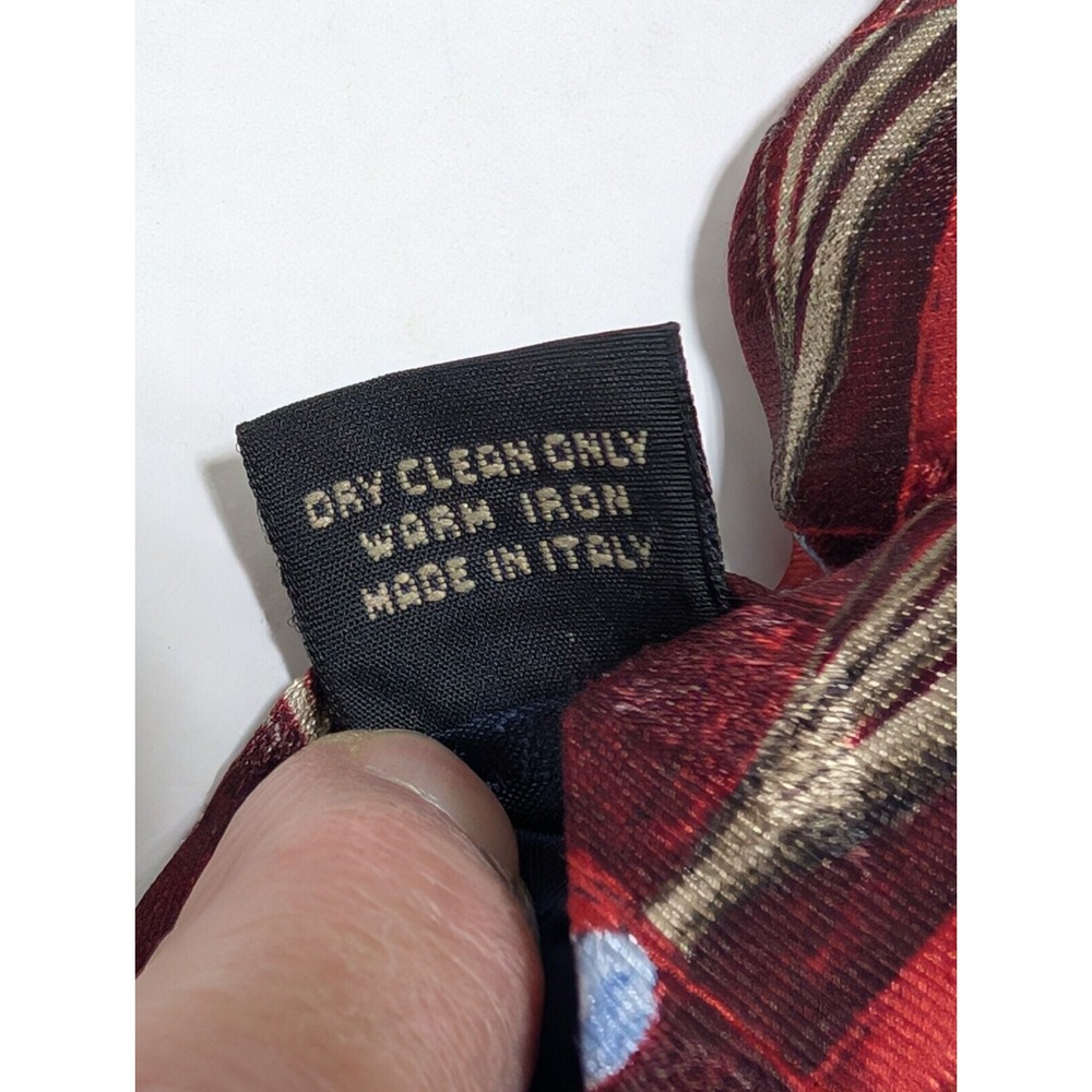 Ermenegildo Zegna 100% Silk Necktie Multicolor Floral All Over Italy 57"‎ - Picture 7 of 9